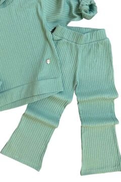 Kız Çocuk Kapüşonlu Sweatshirt Beli Lastikli Fitilli Caen Alt Üst Takım