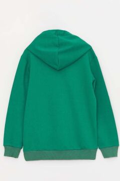 Kız Erkek Kardan Adam ve Yazı Baskılı Bereli Yeni Yıl Yeşil Eşofman Takım