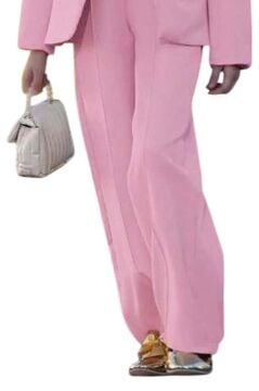 Kız Çocuk Blazer Ceket ve Zincir Detaylı Pudra Tulum