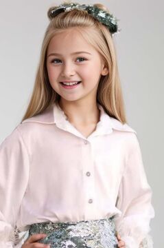 Kız Çocuk Kol Uçları ve Etek Uçu Kırçıllı Pulpaytet Detaylı Su Yeşil Etekli Takım